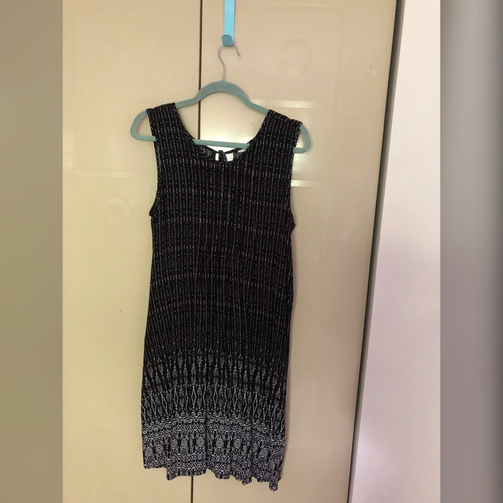 Sonoma Black and White Swing Dress